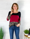 In Love With Lace Top - Burgundy