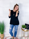 Good To Be Girly Top - Black