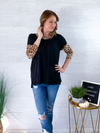Show Your Wild Side Top - Black